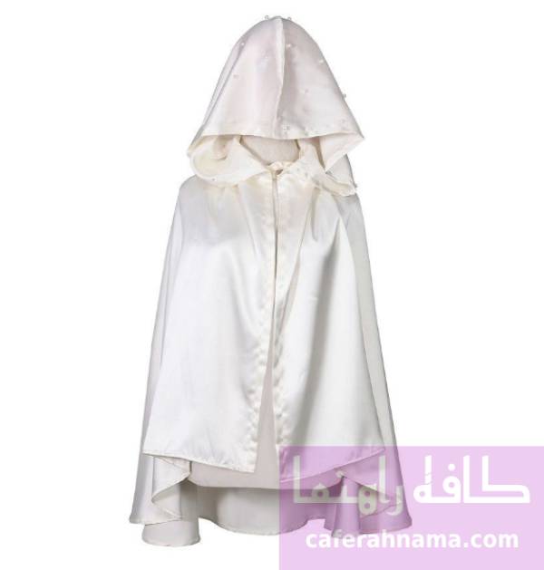 خرید شنل عروس جنس ساتن مدل مروارید کد 1077098