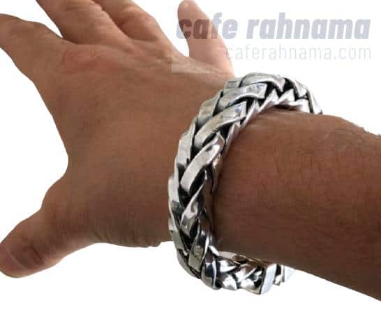 قیمت دستبند نقره مردانه