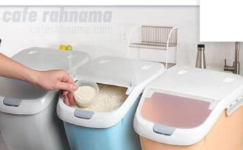 خرید 12 مدل بهترین ظرف سطل برنج (جا برنجی) قیمت ارزان ظرف و سطل برنج ، جا برنجی