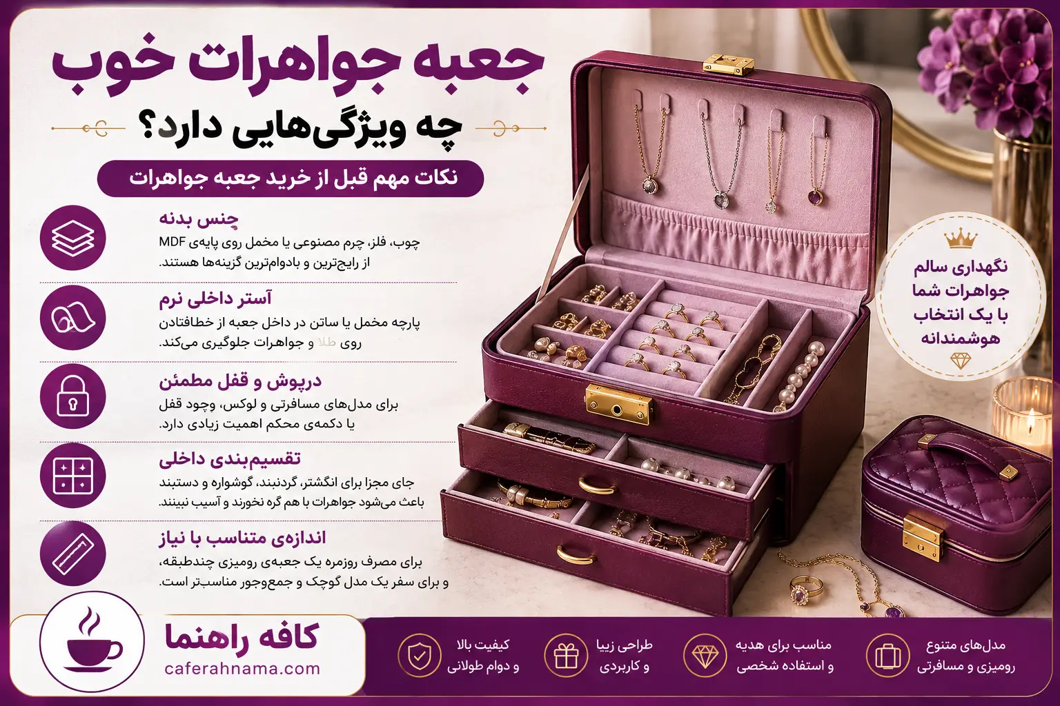 جعبه جواهرات خوب چه ویژگیهایی دارد؟