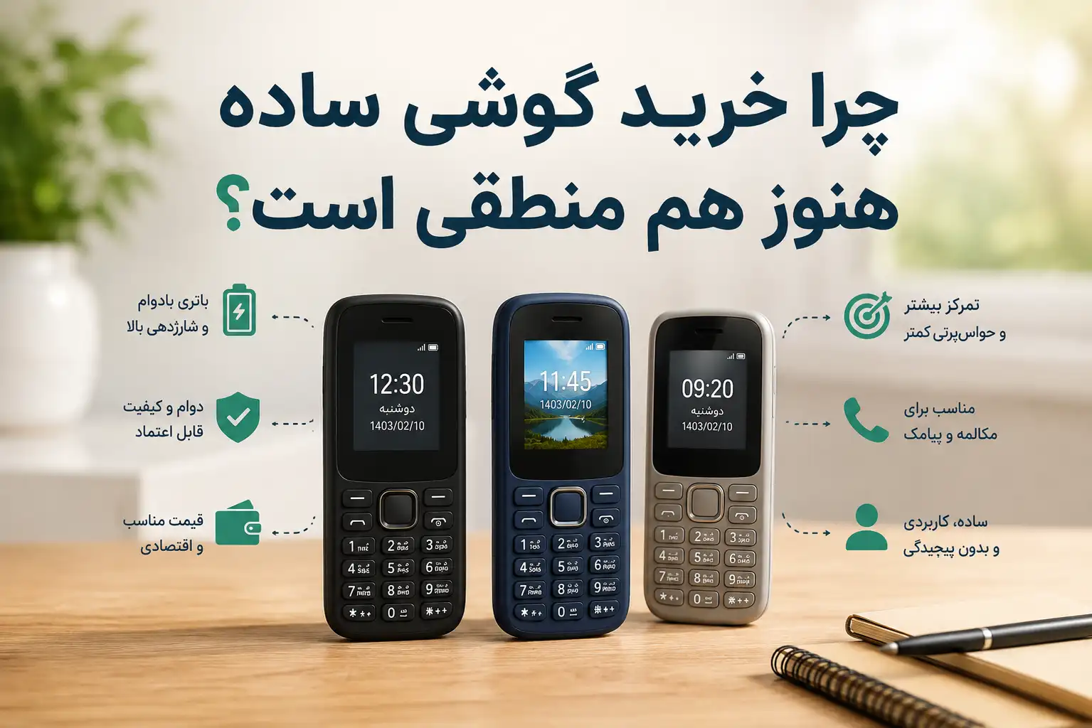 چرا خرید گوشی ساده هنوز هم منطقی است؟